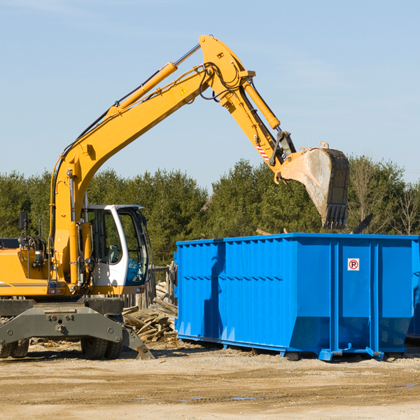 how many times can i have a residential dumpster rental emptied in West MS